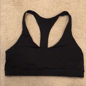 Lulelemon black sports bra. Size 12. Like new